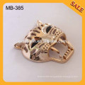 MB385 custom new fashion metal leopard garment label and tag